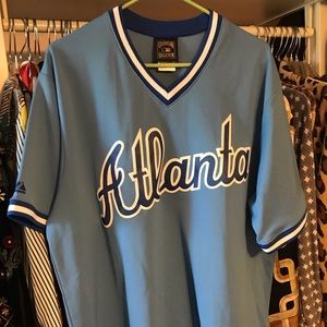 Majestic Cooperstown Classic Atlanta Braves Jersey